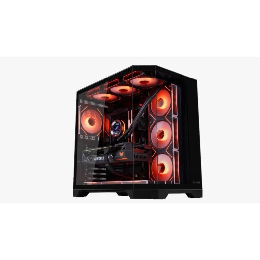 Progaming Banshee Caja Pc Cube Tower Atx Con 7 Ventiladores Argb Reverse, Controlador Argb + Pwm, Filtros Antipolvo, Alt