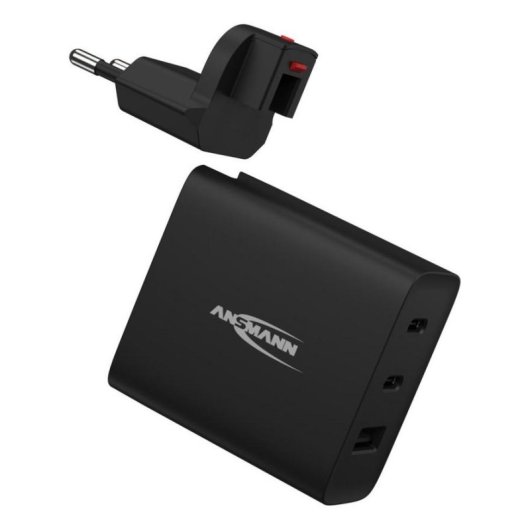 Chargeur Ansmann TC315 15W 3 Ports USB-C USB-A Compact Universel