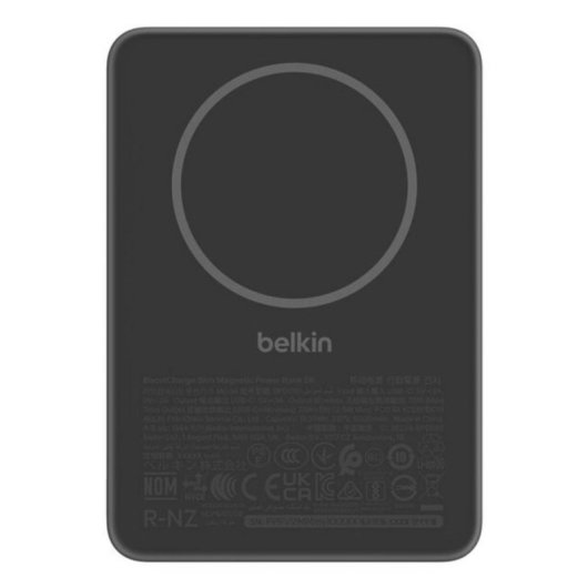 Bateria externa Belkin BPD010HQBK 5000 mAh MagSafe USB-C preta