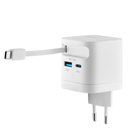 Sai Intenso 65W Batterie Intégrée GaN Charge Rapide USB-C USB-A Compact