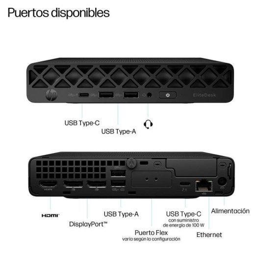Mini PC HP EliteDesk 8 Mini G1i Intel Core Ultra 5 235 16GB 512GB SSD Intel Graphics Windows 11 Pro