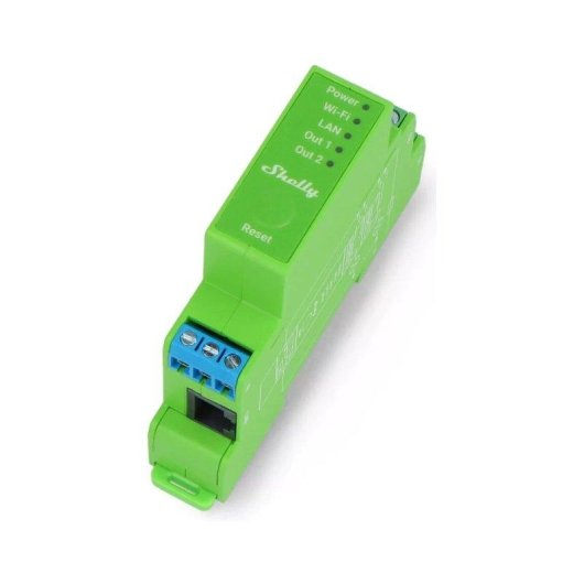 Relais Wi-Fi Shelly Pro Dimmer 2PM Wi-Fi LAN Bluetooth Contrôle de l’éclairage, DIN, Suivi de l’énergie