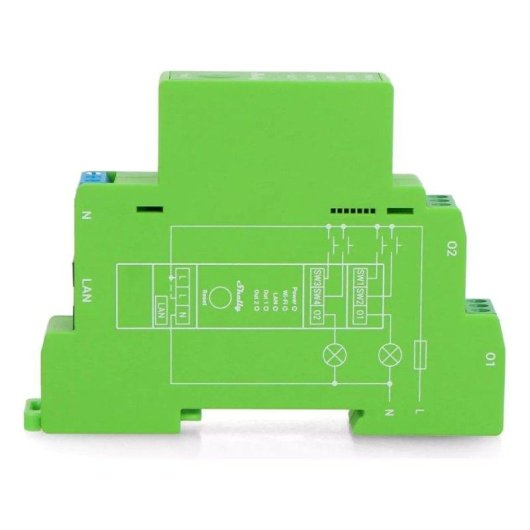 Relais Wi-Fi Shelly Pro Dimmer 2PM Wi-Fi LAN Bluetooth Contrôle de l’éclairage, DIN, Suivi de l’énergie