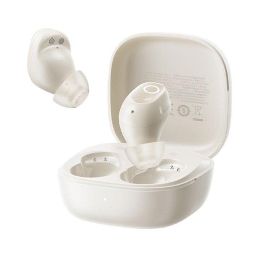 Auriculaires Baseus Bass BD1 TWS sans fil Bluetooth 5.4 IP55 Blancs