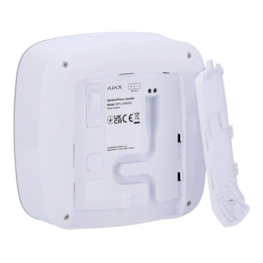 Relé Wi-Fi Ajax Speakerphone Jeweller Branco Comunicação Vocal IA Segura