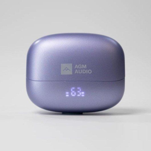 Auriculares AGM Open Buds 1 Bluetooth com Cancelamento de Ruído USB-C Roxos