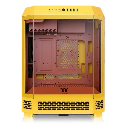 Torre ATX Thermaltake Tower 600 Amarela Vidro Temperado RGB Gaming