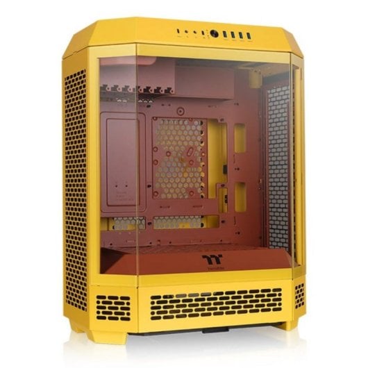 Torre ATX Thermaltake Tower 600 Amarela Vidro Temperado RGB Gaming