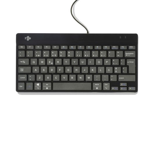 Tastiera R-Go Tools Compact Break ergonomica compatta QWERTY (PT) cablata con software pausa