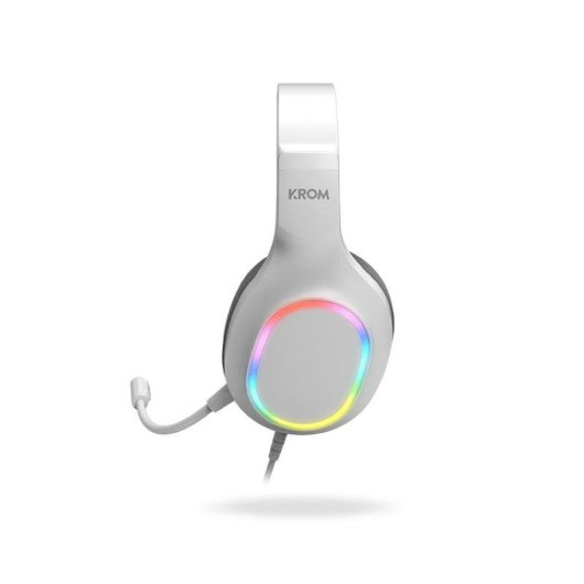 Tastatur Krom Kenta 4-in-1 Membran RGB weiß mit Maus, Headset und Mauspad