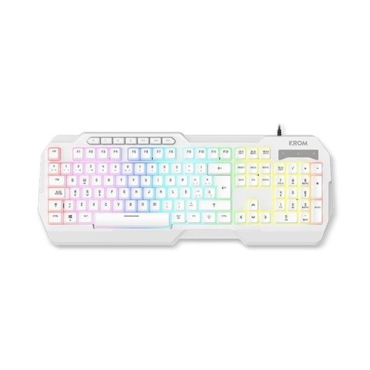 Tastatur Krom Kenta 4-in-1 Membran RGB weiß mit Maus, Headset und Mauspad