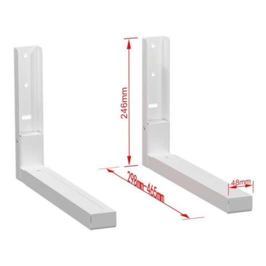 Support mural Napofix MW300 20 kg blanc acier réglable