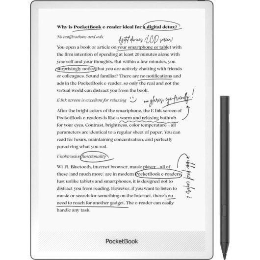 Libro Elettronico PocketBook InkPad One 10,3 pollici Wifi Bluetooth Stylus