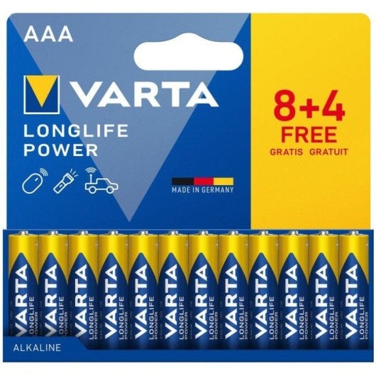 Pila Varta Longlife Power 04903 AAA Alcalina 1,5 V Pack 12 unidades