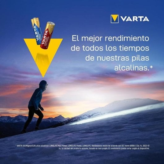 Pila Varta Longlife Power AA 12 unidades alcalinas alta potencia