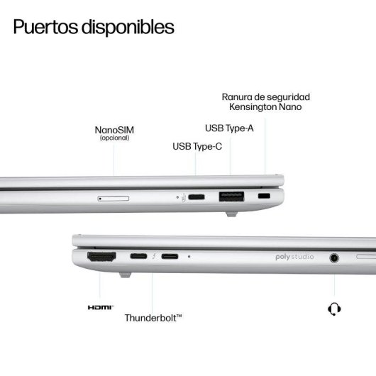 Portatile HP EliteBook 8 G1i 14" Intel Core Ultra 7 IA Boost 16GB Windows 11 Pro 512GB SSD Intel Arc Graphics
