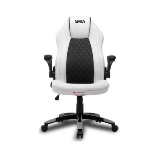 Chaise Andaseat gaming blanche ergonomique accoudoirs et dossier réglables