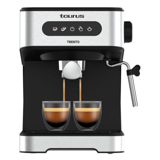 Cafetière expresso Taurus Trento 1,5 L 20 Bars avec buse vapeur et panneau tactile