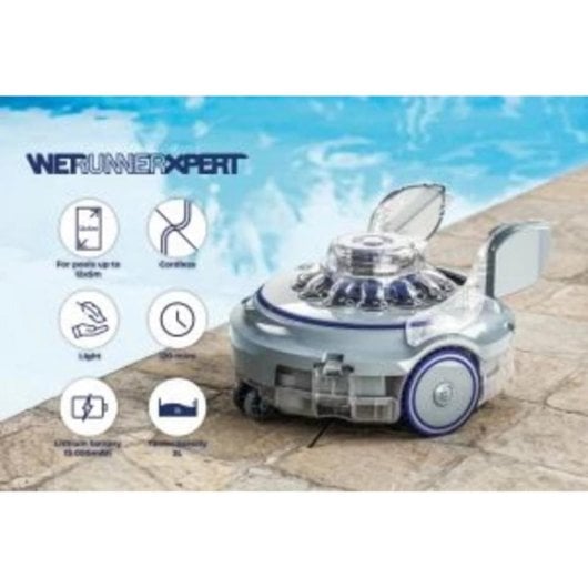 Robot limpiafondos Gre RBR120 Inalámbrico para piscinas hasta 60 m² 120 min
