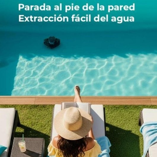 Robot limpiafondos Gre RBG90 eléctrico recargable para piscinas hasta 80 m²