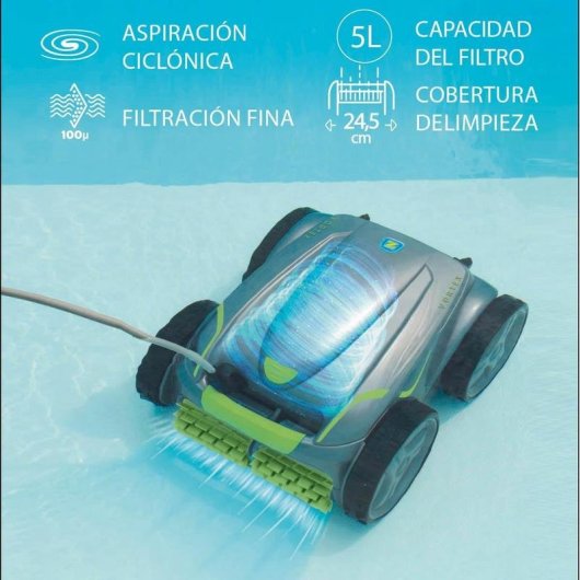 Robot Lave-Bottom Automatique Zodiac Vortex 4WD GV 5220 pour Piscines jusqu'à 12x6 m