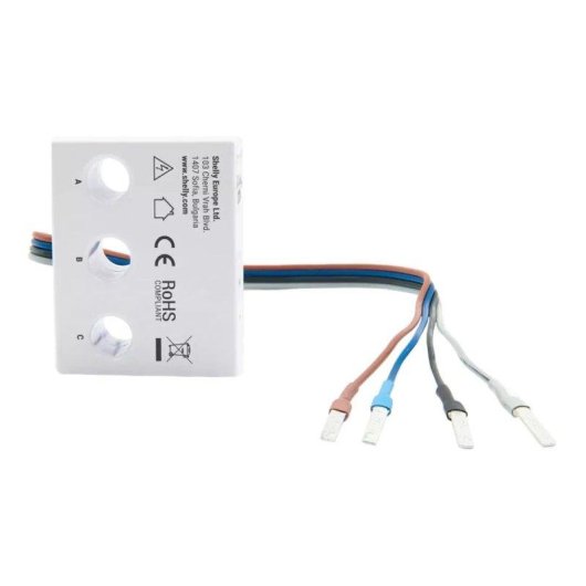 Relais Wi-Fi Shelly 3EM-63W Triphasé Suivi de l’énergie, DIN