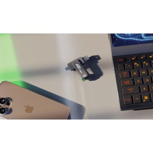 Disco Duro Agi Gear ED138 Pro 512GB SSD USB-C Haute Vitesse Compact
