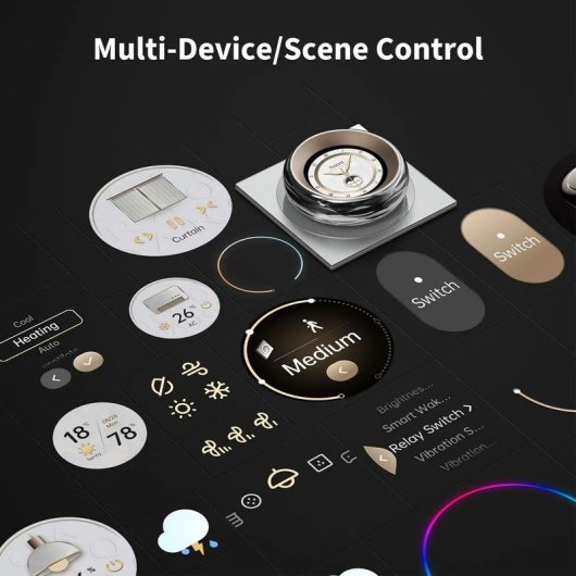 Relais Wi-Fi Aqara Touchscreen Dial V1 Contrôle de l’éclairage et de la température