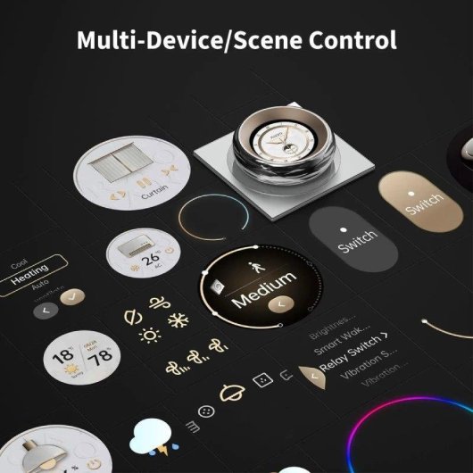 Relais Wi-Fi Aqara Touchscreen Dial V1 Contrôle de l’éclairage et de la température