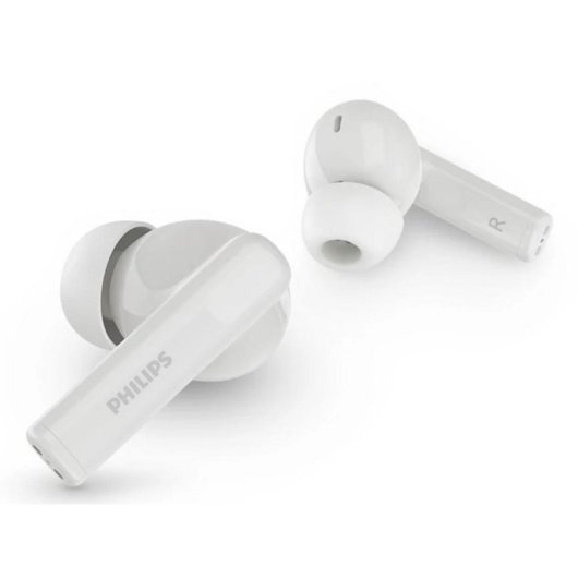 Auriculaires Philips TAT2520WT/00 sans fil Bluetooth avec Réduction Active du Bruit Blancs