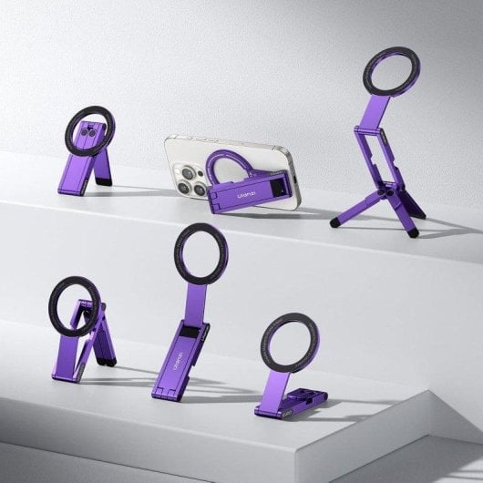 Support magnétique Ulanzi MA60 Pliable Double Aimant 14N Violet