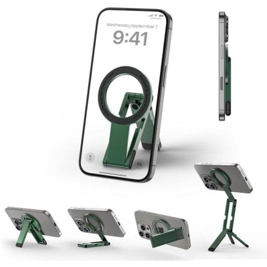 Support magnétique Ulanzi MA60 Pliable Double Aimant Vert