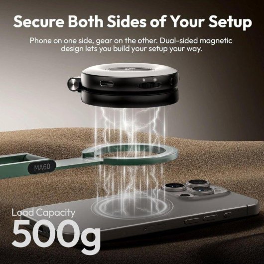 Support magnétique Ulanzi MA60 Pliable Double Aimant Vert