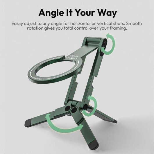 Support magnétique Ulanzi MA60 Pliable Double Aimant Vert