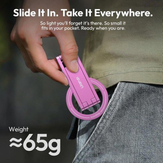 Magnetische Halterung Ulanzi MA60 Faltbar Doppelmagnet Rot