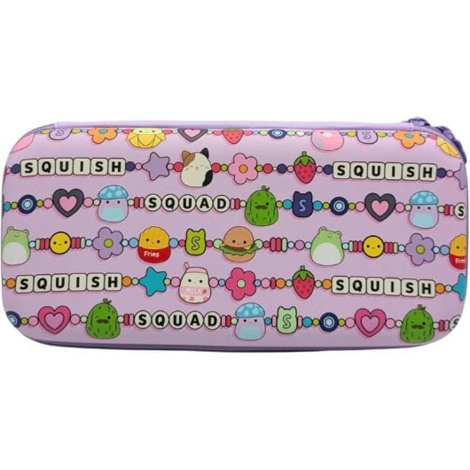Capa rígida Lazerbuilt Switch 2 Squishmallows compartimento jogos rosa