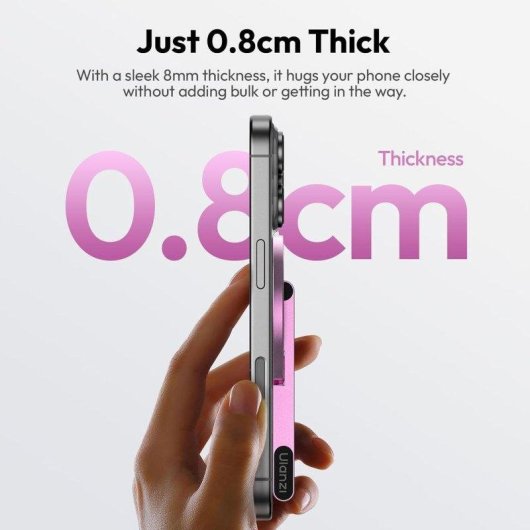 Support magnétique Ulanzi MA60 Pliable Double Aimant Rose