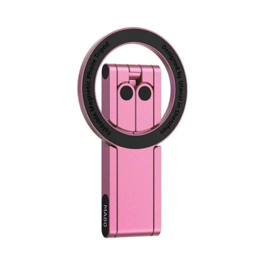Support magnétique Ulanzi MA60 Pliable Double Aimant Rose