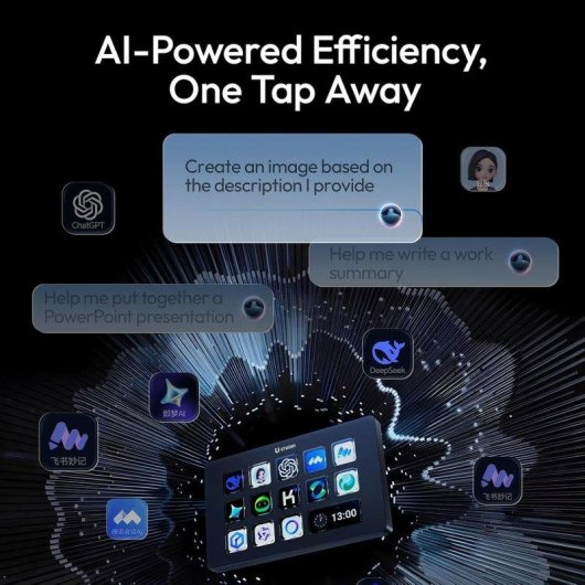 Contrôleur Ulanzi D200h 13 Touches LCD Hub 7-en-1 IA Lumières