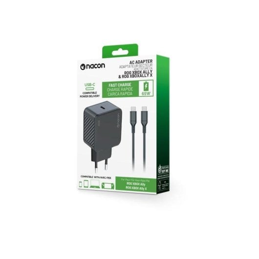 Cargador Nacon XBXROGADAPT65 65 W Power Delivery USB-C Negro portátil