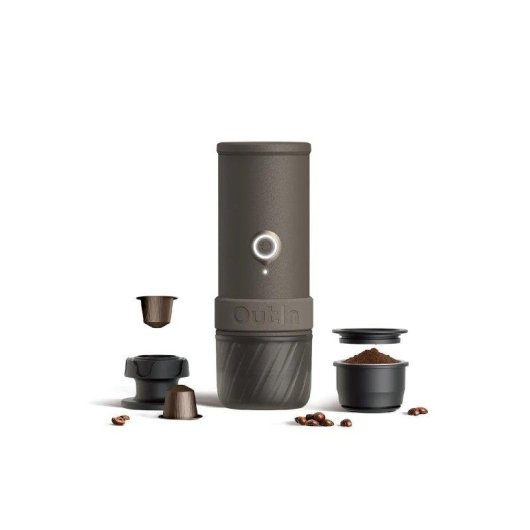 Cafetera Espresso Outin Mino Portátil 70 ml 22 Bares batería 9000 mAh resistente IP67