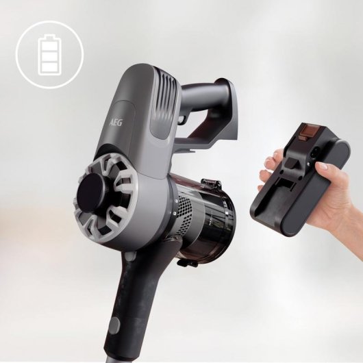 Aspirateur sans Fil AEG AP31CB21TG 21,6V 40min 80dB 0,5L Filtre Lavable Noir