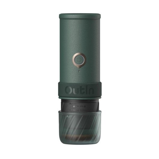 Cafetera Espresso Outin Mino Portátil Verde 70 ml 22 Bares batería 9000 mAh IP67