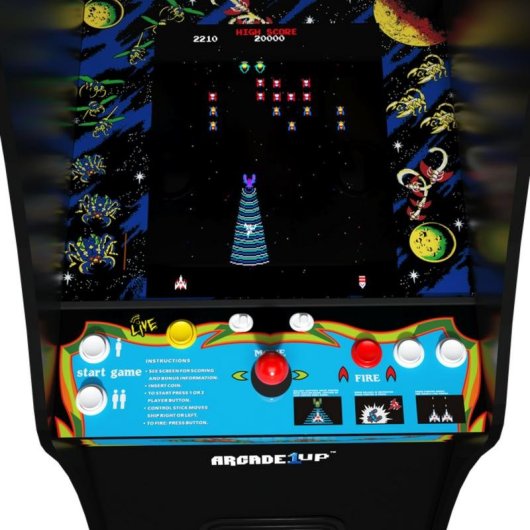 Cabina arcade Arcade1Up Galaga Deluxe 14 giochi schermo 17 pollici WiFi