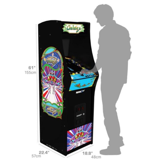 Cabina arcade Arcade1Up Galaga Deluxe 14 giochi schermo 17 pollici WiFi
