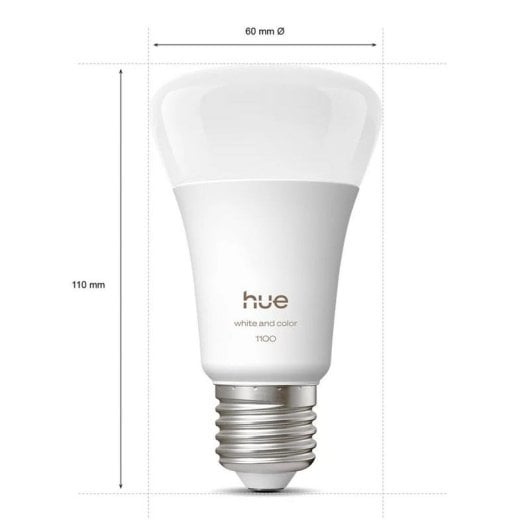 Kit de iluminacao inteligente Philips Hue White and Color Ambiance E27 A60 2 lampadas Bridge Pro Bluetooth Zigbee