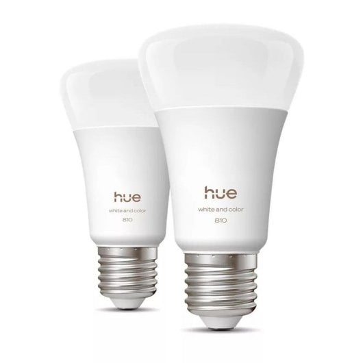 Ampoule intelligente Philips Hue White and Color Ambiance E27 A60 Bluetooth x2