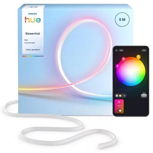 Bande lumineuse Philips Hue Essential 5 m Bluetooth Zigbee multicolore