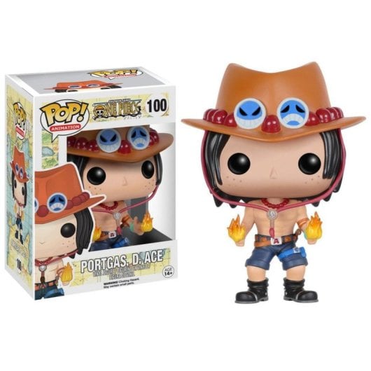 Figure Funko Pop Funko Portgas D. Ace One Piece vinyle 9 cm multicolore
