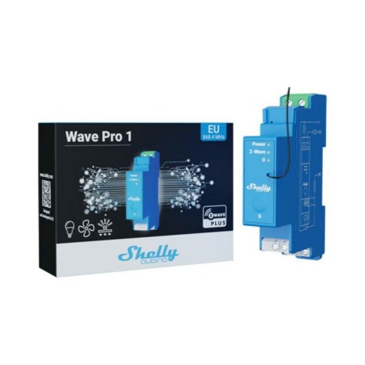 Relais Wi-Fi Shelly Qubino Wave Pro 1 Z-Wave Contrôle éclairage DIN